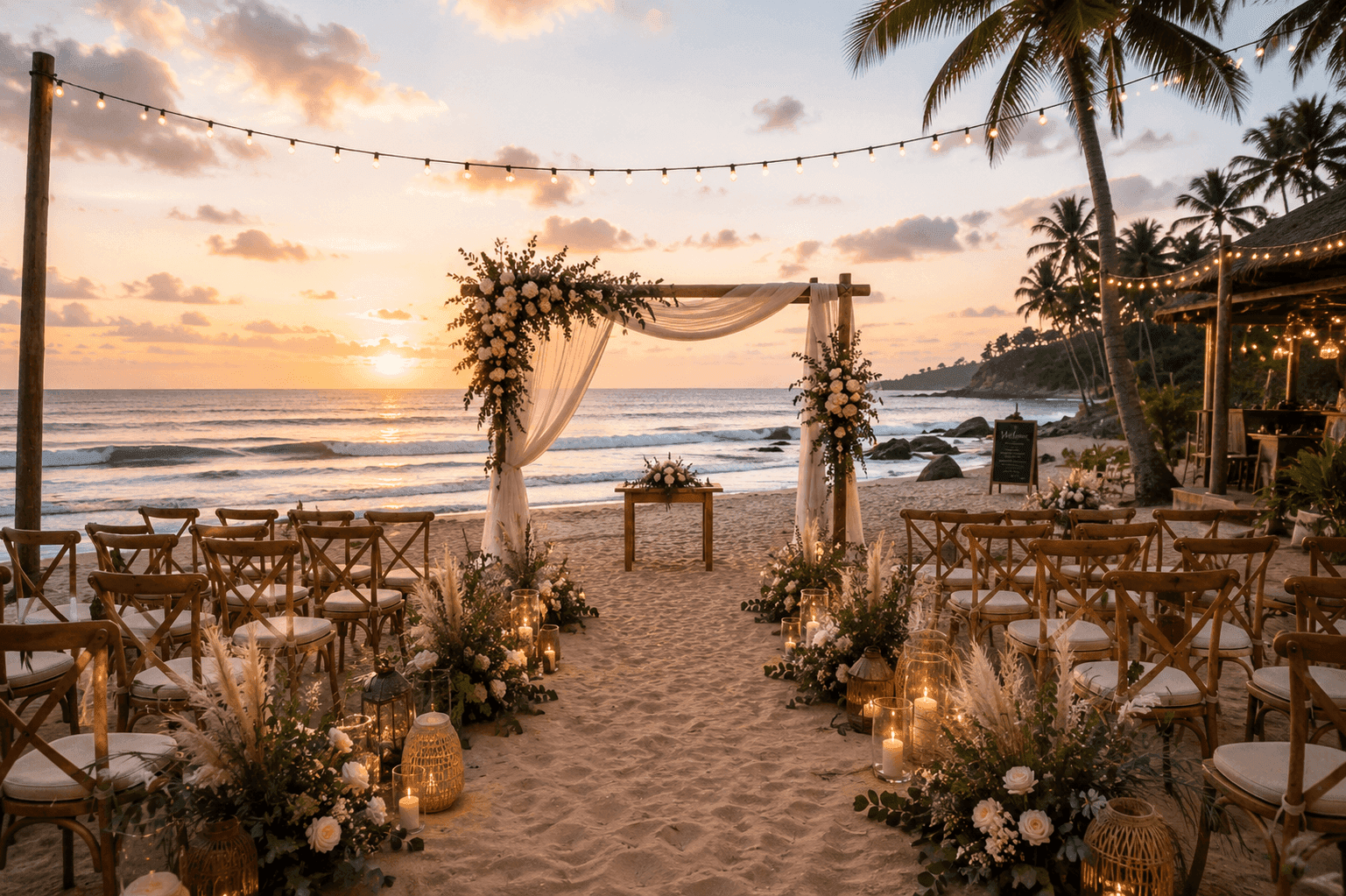 Beachfront ceremony